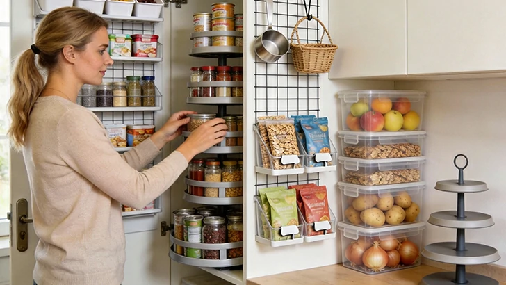 Creative Pantry Cabinet Organization Hack