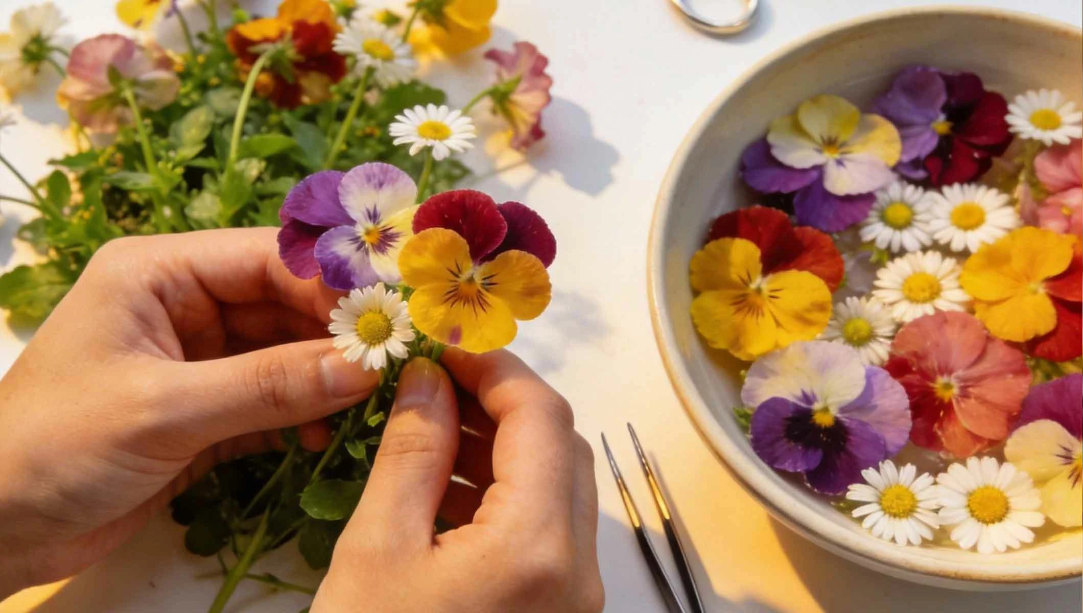 DIY Flower Press Drawer Pulls Using Hot Glue