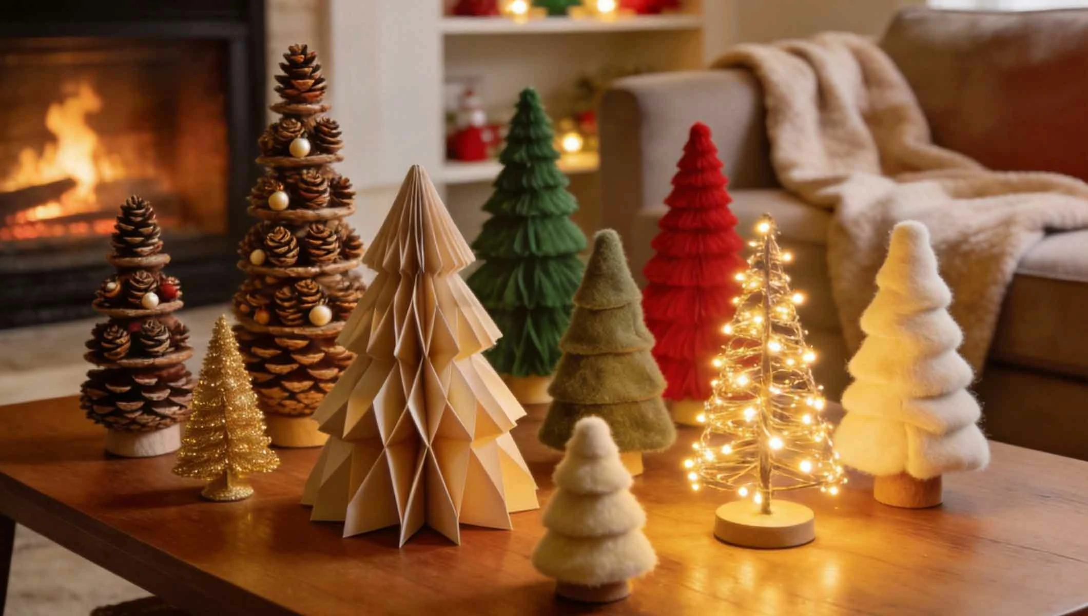 DIY Mini Christmas Trees: 37 Creative Craft Ideas