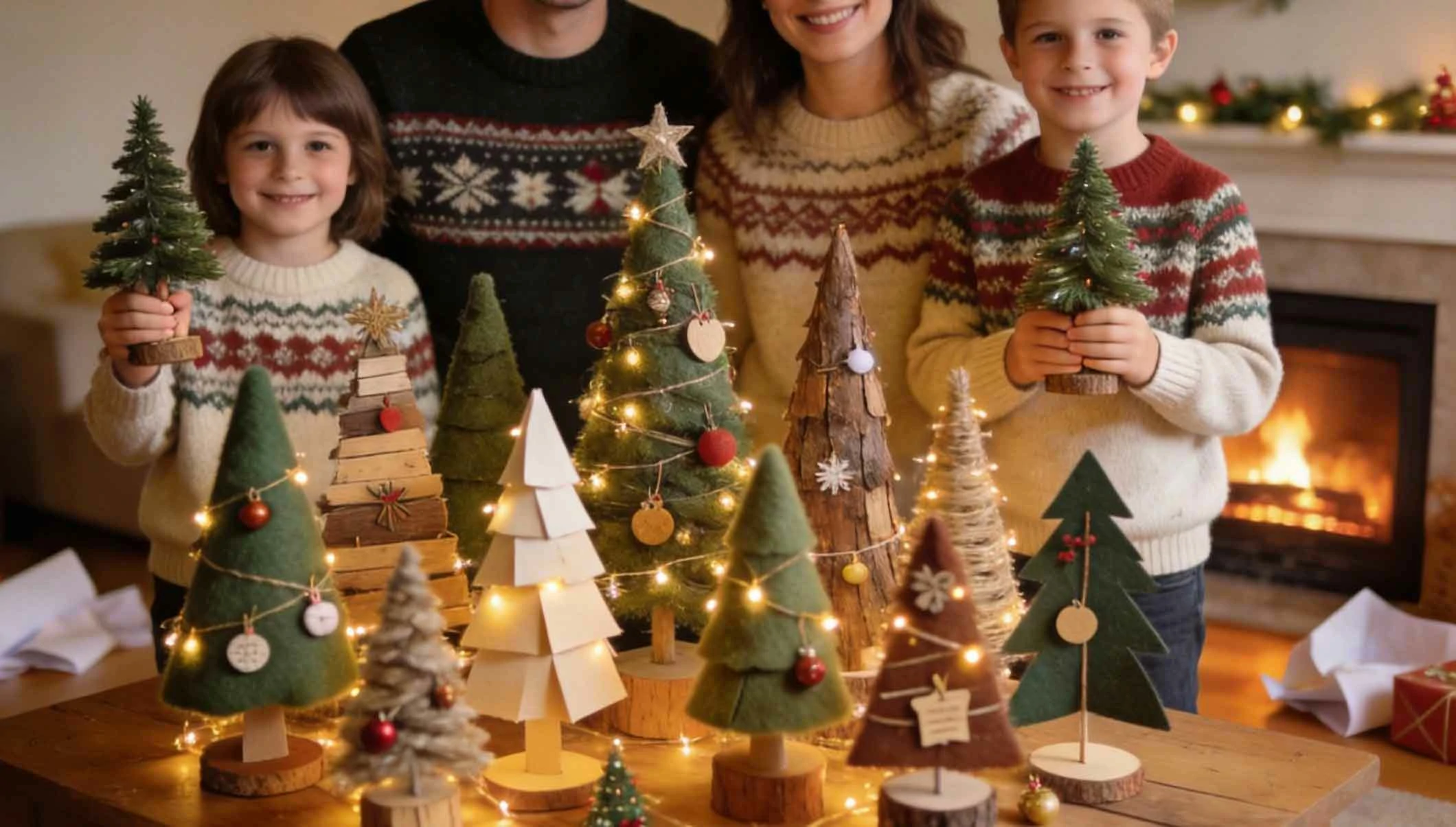 DIY Mini Christmas Trees: 37 Creative Craft Ideas