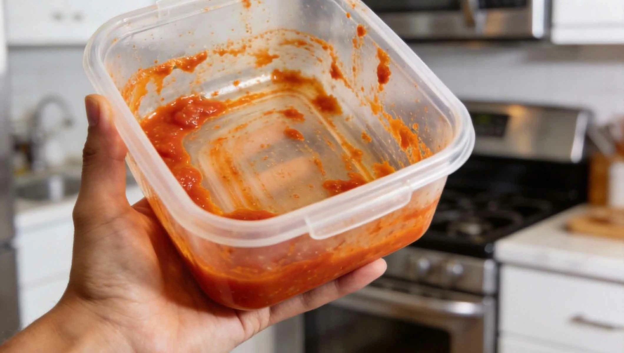 How to Clean Tupperware Stains with a Paper Towel