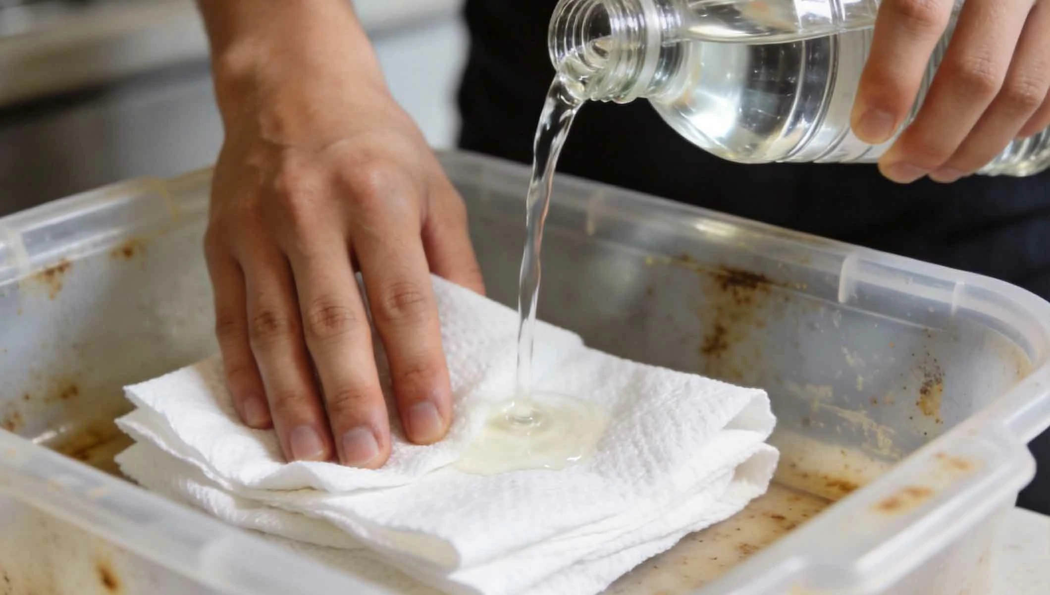 How to Clean Tupperware Stains with a Paper Towel
