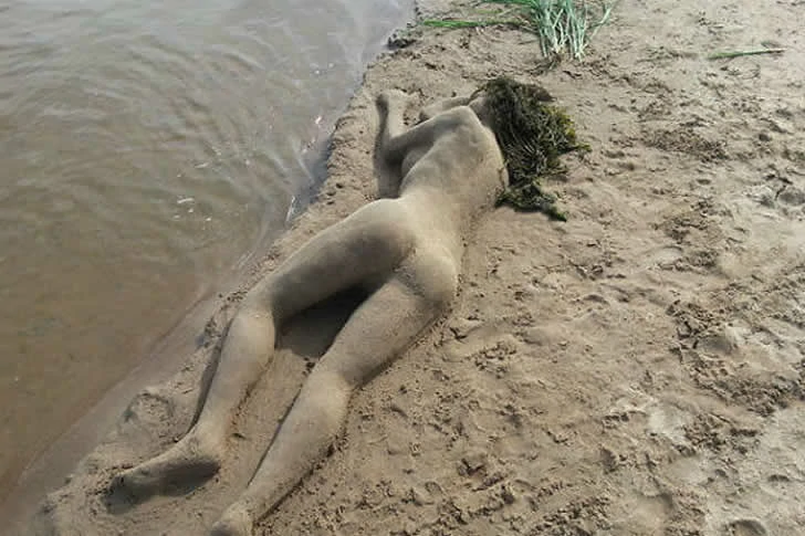 Holidaymakers did not expect the beach to be so