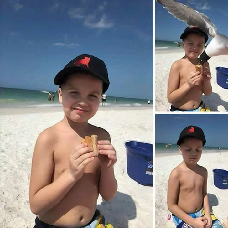 Holidaymakers did not expect the beach to be so