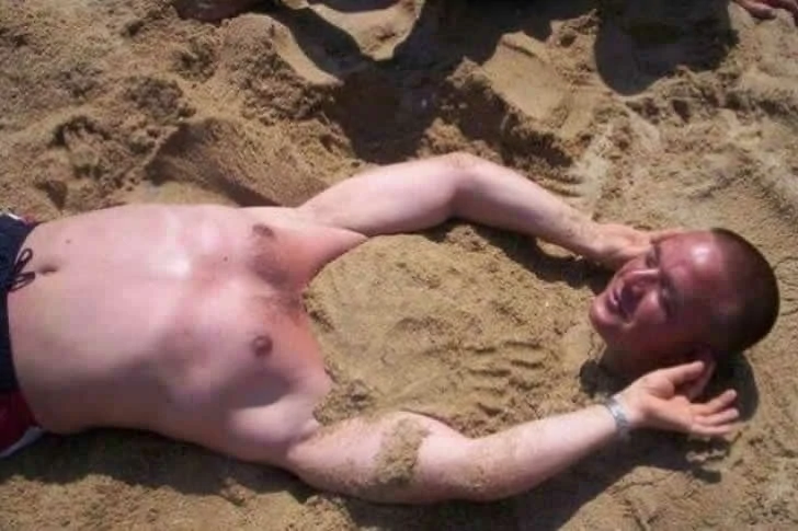 Holidaymakers did not expect the beach to be so