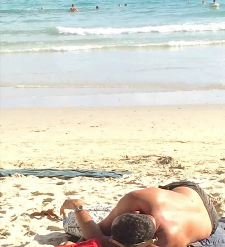 Holidaymakers did not expect the beach to be so