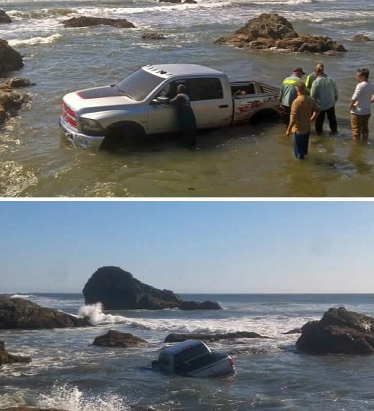Holidaymakers did not expect the beach to be so