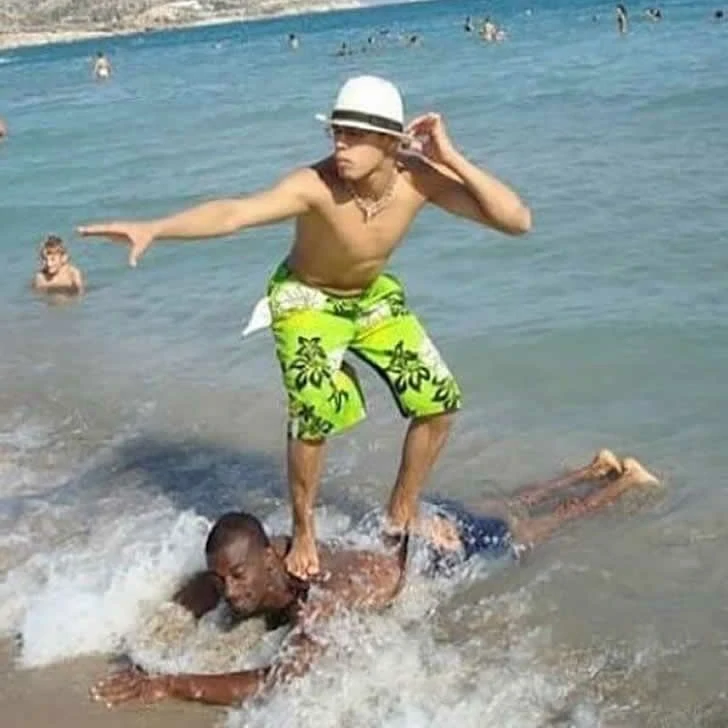 Holidaymakers did not expect the beach to be so