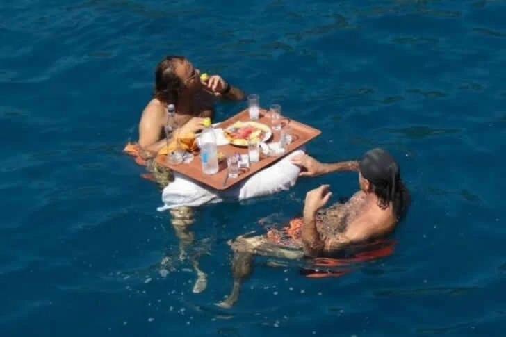 Holidaymakers did not expect the beach to be so