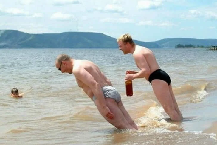 Holidaymakers did not expect the beach to be so