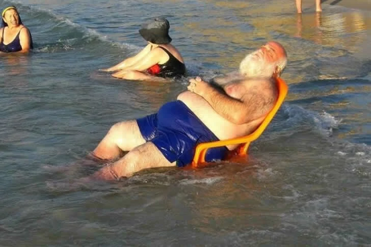 Holidaymakers did not expect the beach to be so