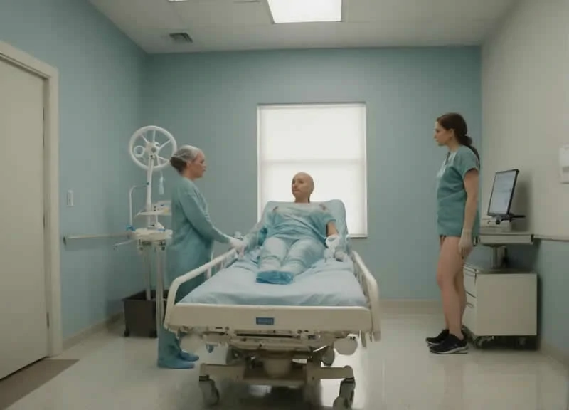 The husband abandoned his sick wife for his mistress.