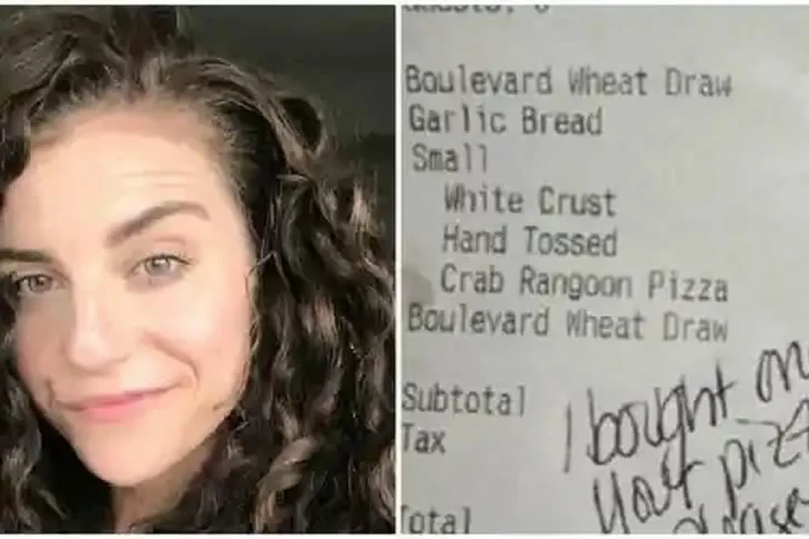 The waitress wrote a letter to her father without her mother's knowledge