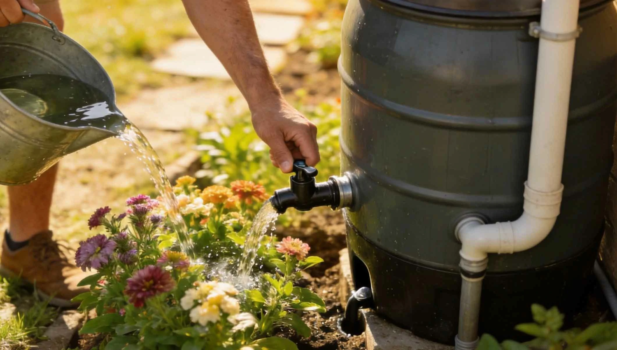 Trash Can to Rainwater Collector DIY (Under $30)